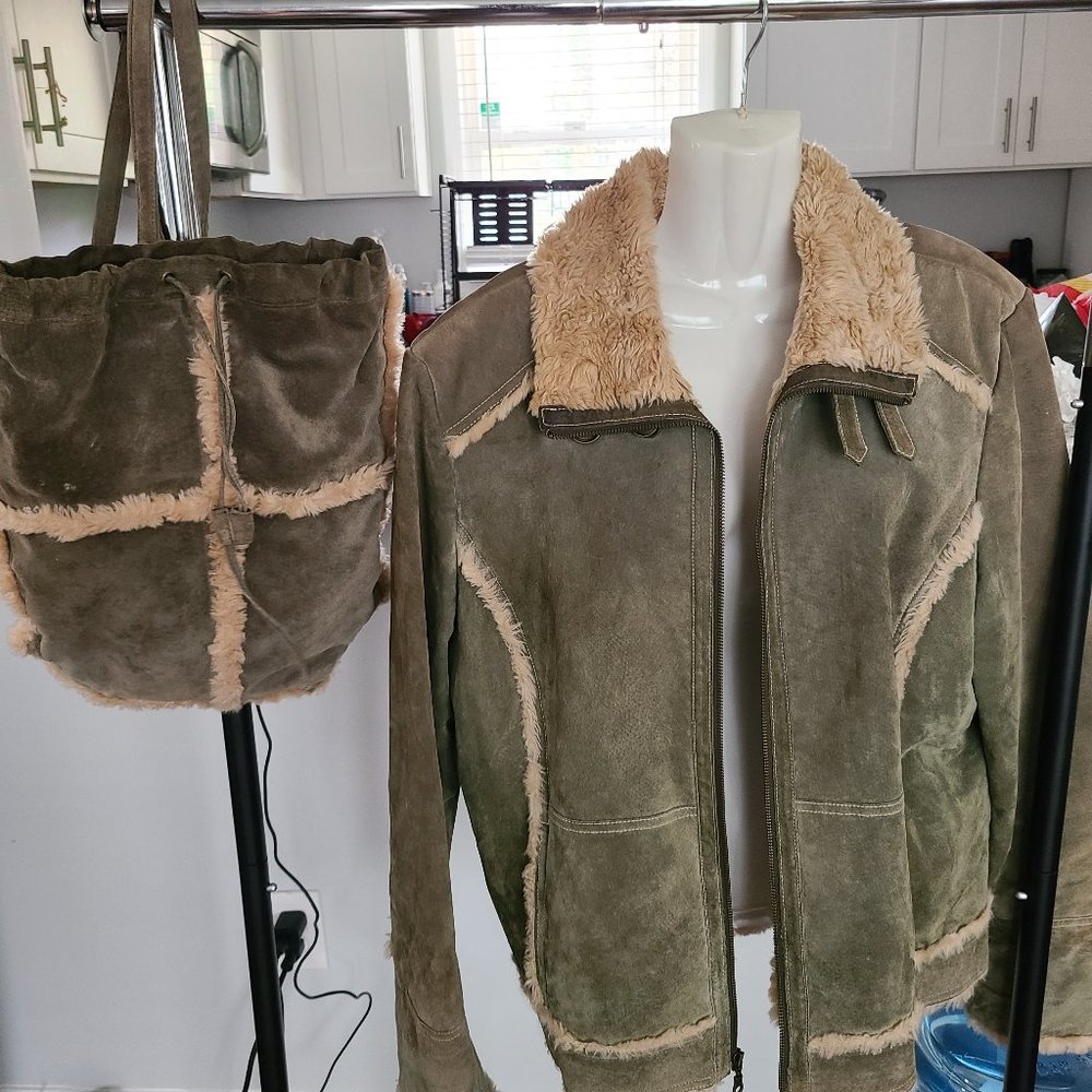 Warm Winter Jacket, Backpack, And Hat - image 1